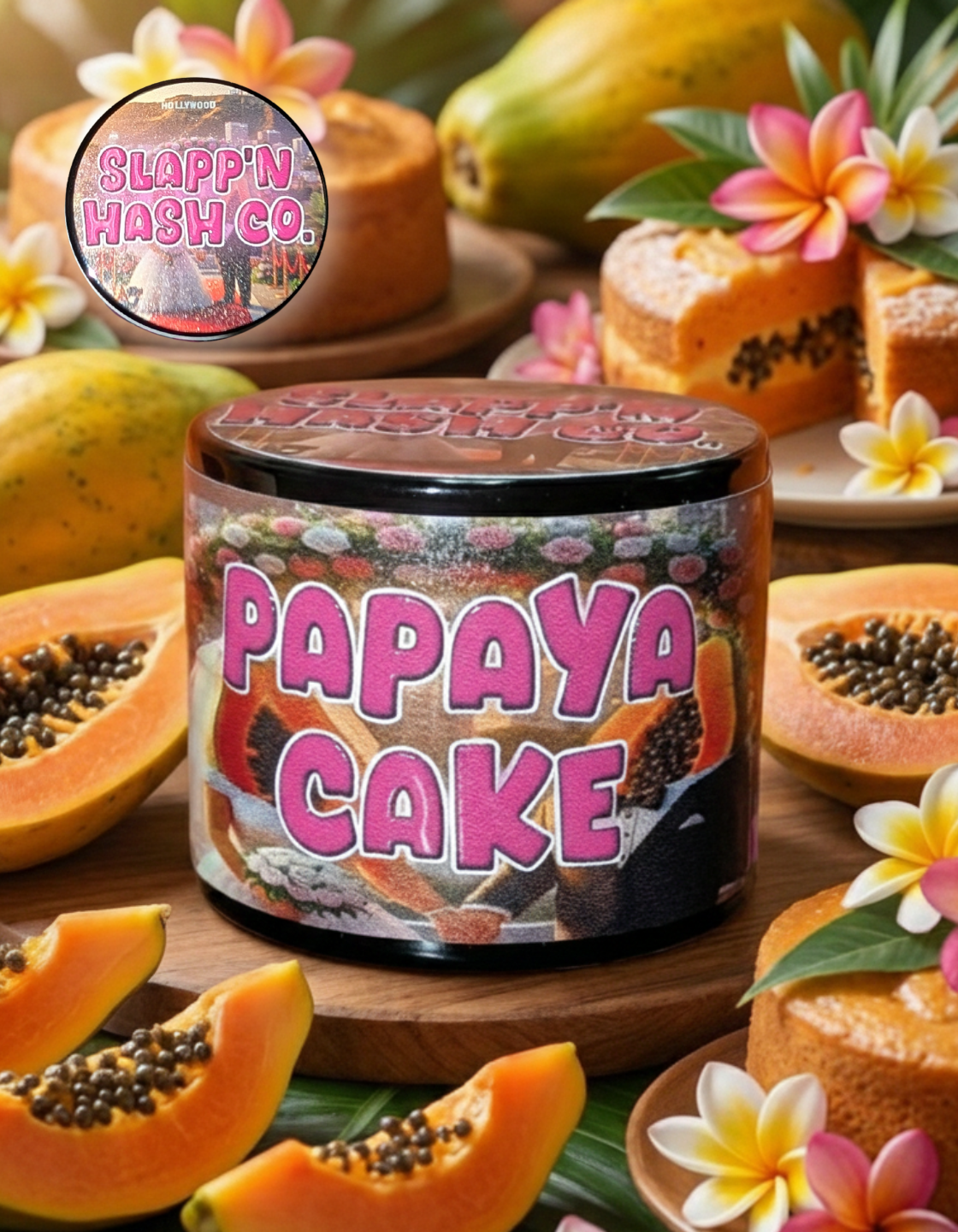 ss-papaya Slapp N Hash Co - Rosin - Papaya Cake 2G - Image 1